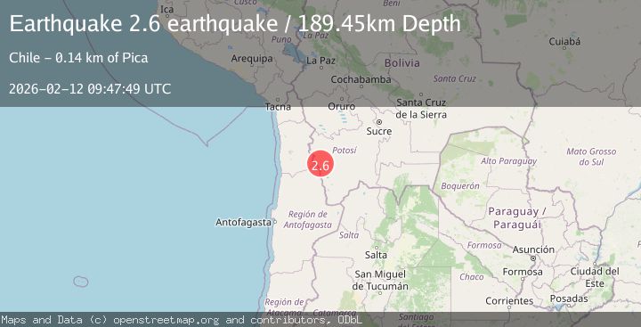 Map of Potosi, Bolivia