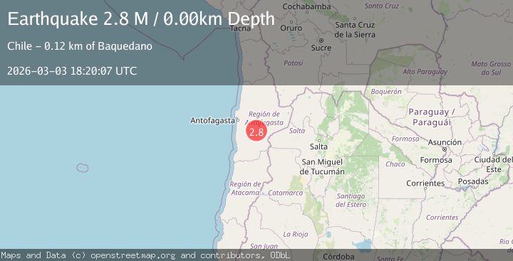 Map of Antofagasta, Chile
