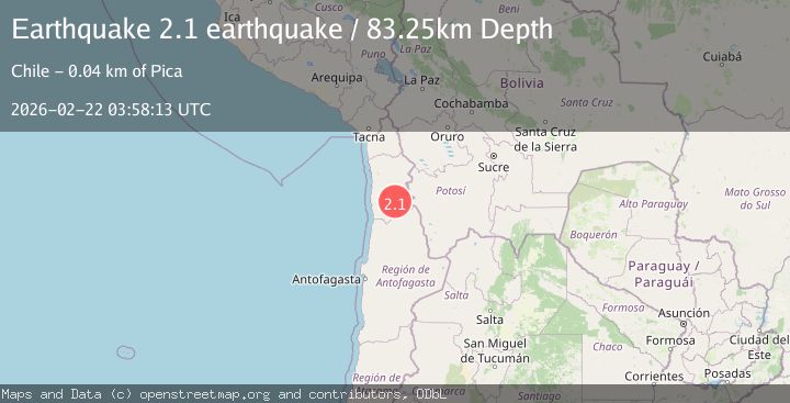 Map of Tarapaca, Chile