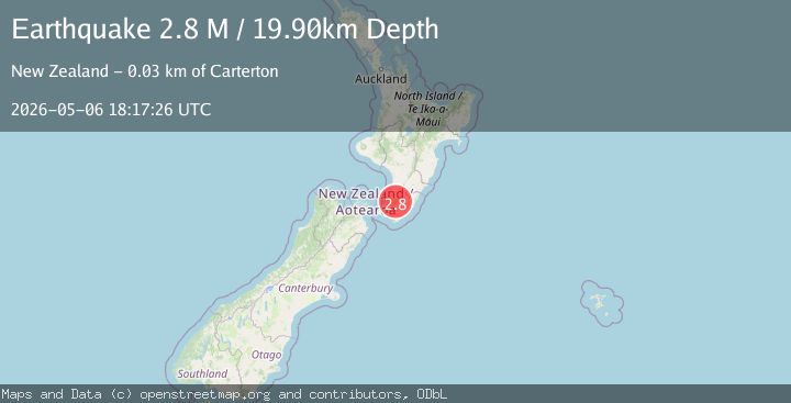 Map of South Wairarapa District, New Zealand