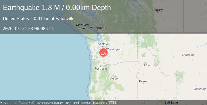 Map of Puget Sound region, Washington