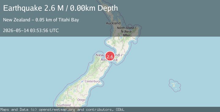 Map of Cook Strait, New Zealand
