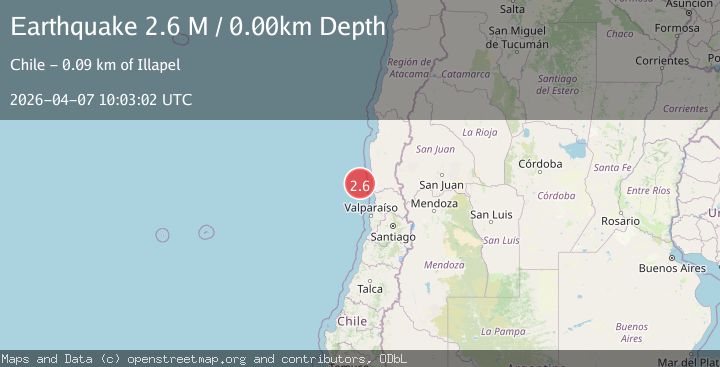 Map of offshore Coquimbo, Chile