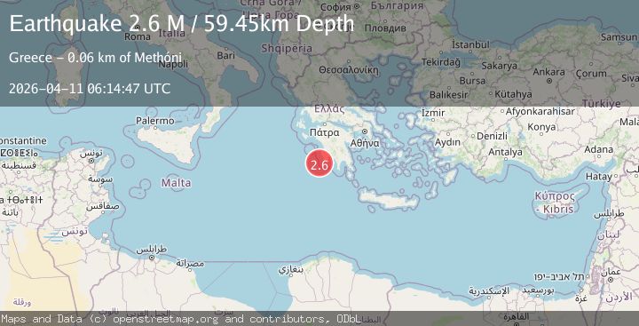 Map of Offshore southern Greece