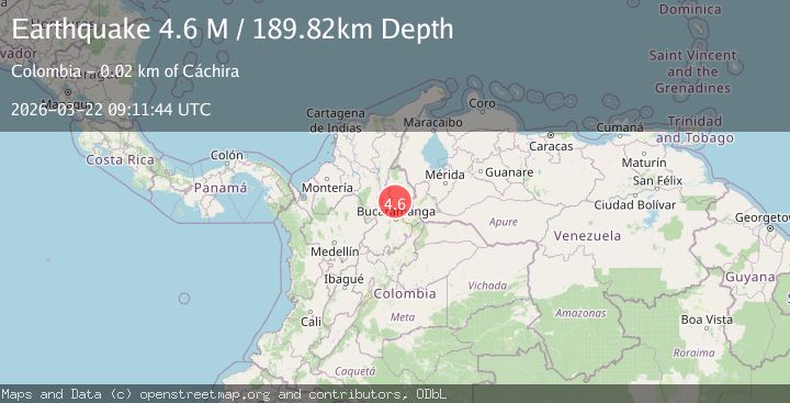 Map of northern Colombia