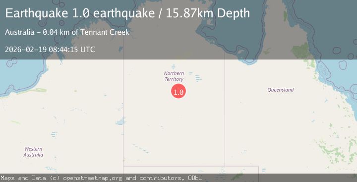 Map of Northern Territory, Australia