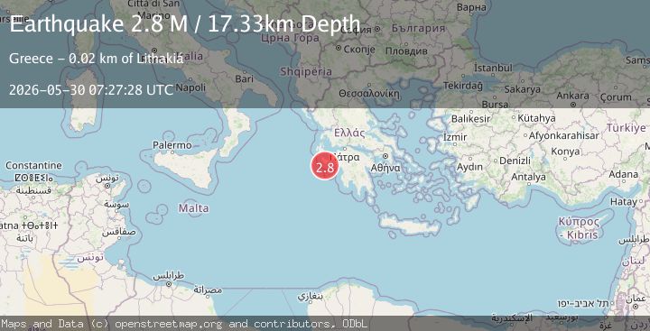 Map of Ionian Sea