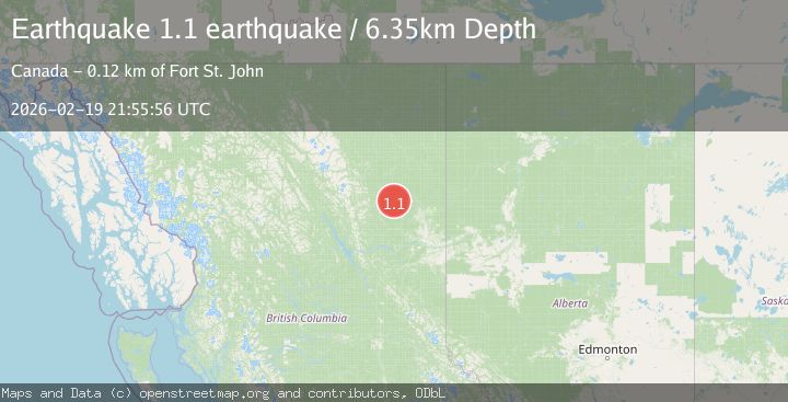 Map of British Columbia, Canada