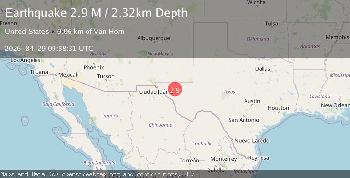 Map of western Texas