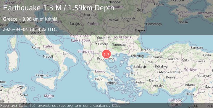 Map of Central Macedonia Region, Greece