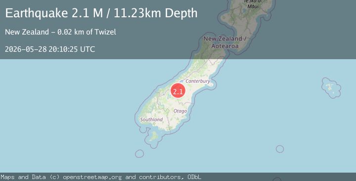 Map of Mackenzie District, New Zealand