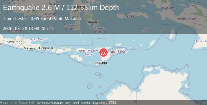 Map of Flores region, Indonesia
