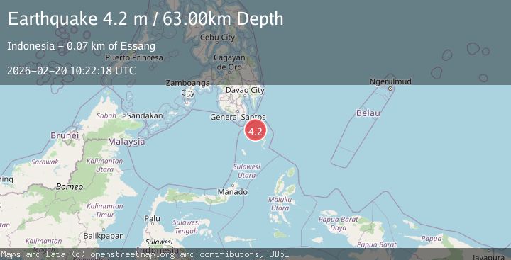 Map of Kepulauan Talaud, Indonesia