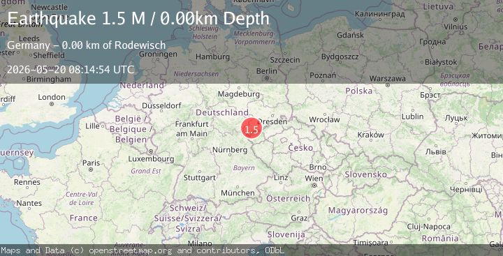 Map of Germany-Czech Republic border region