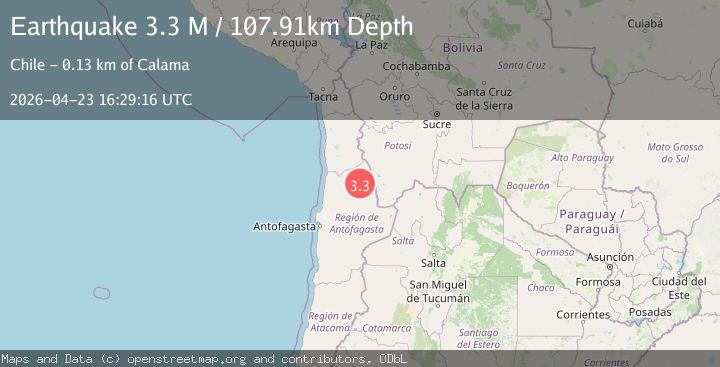 Map of Antofagasta, Chile