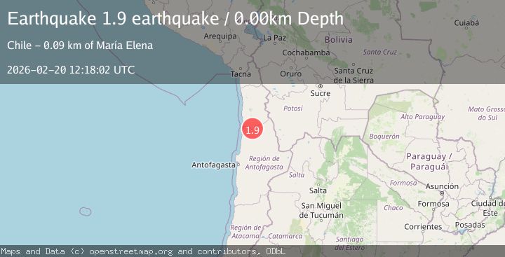 Map of Antofagasta, Chile