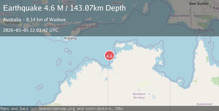 Map of Northern Territory, Australia