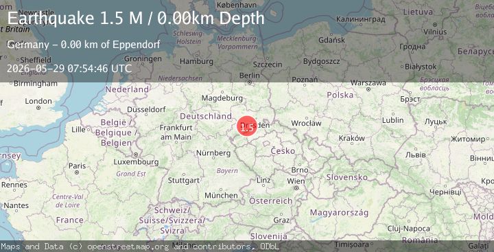Map of Germany-Czech Republic border region
