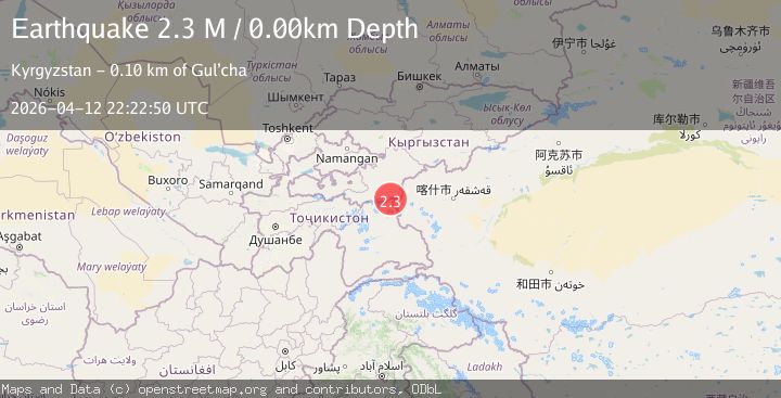Map of Tajikistan-Xinjiang border region