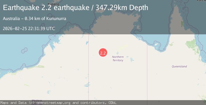 Map of Northern Territory, Australia