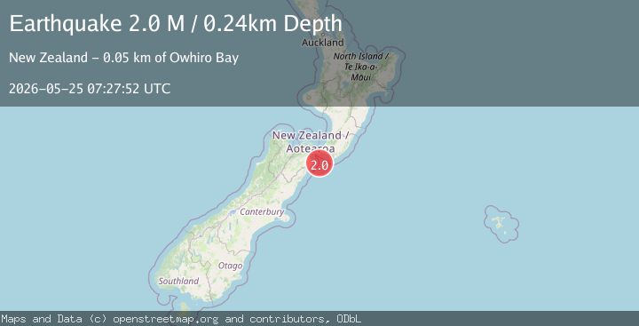 Map of Cook Strait, New Zealand