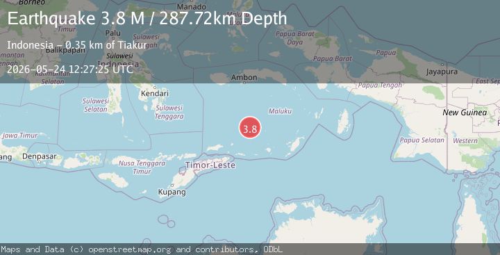 Map of Banda Sea