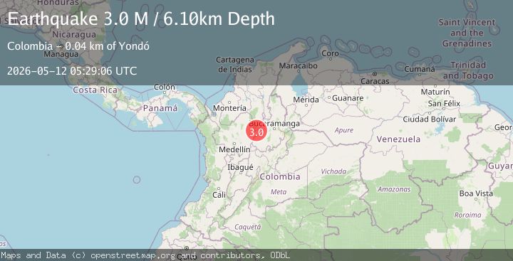 Map of northern Colombia