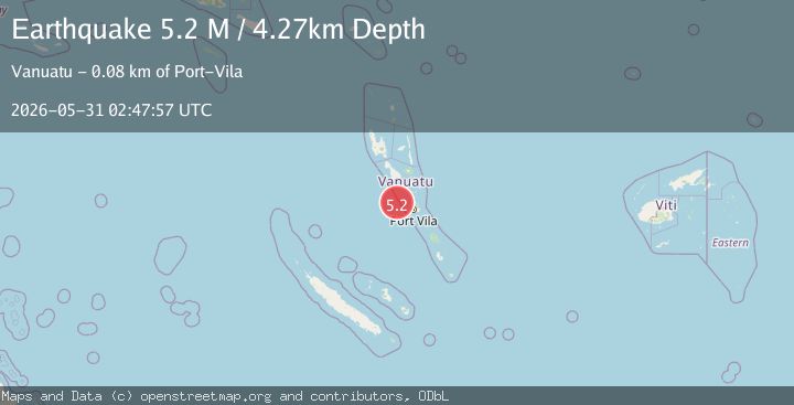 Map of Vanuatu