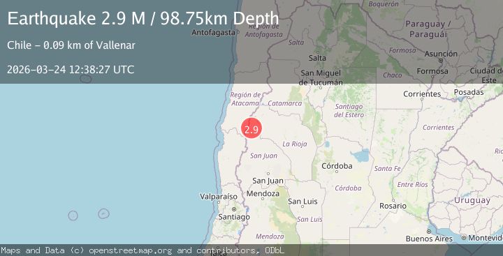 Map of San Juan, Argentina