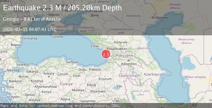 Map of Caucasus region, Russia