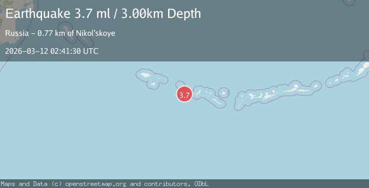 Map of Rat Islands, Aleutian Islands, Alaska