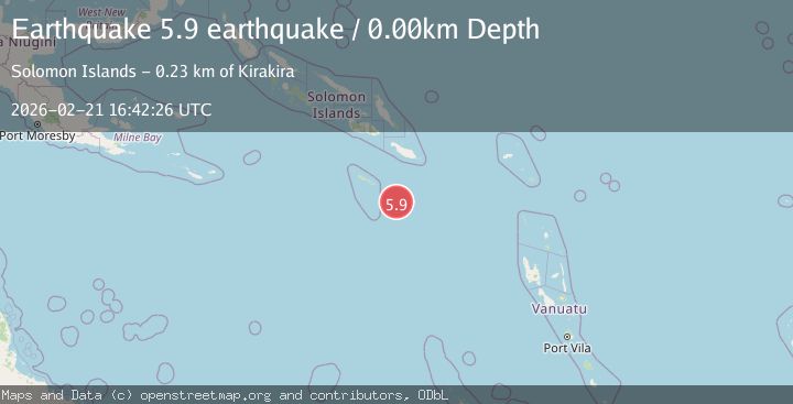 Map of Solomon Islands