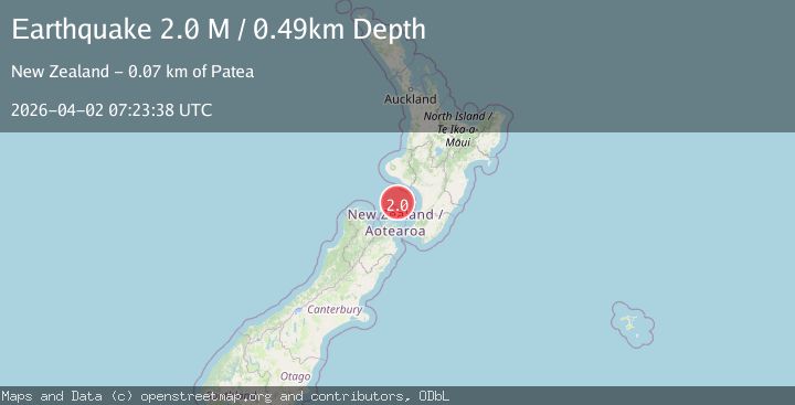 Map of Cook Strait, New Zealand