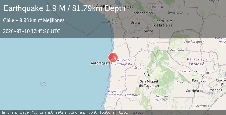Map of Antofagasta, Chile