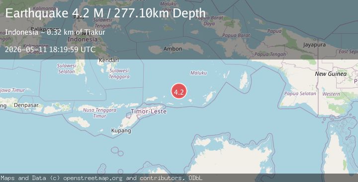 Map of Banda Sea
