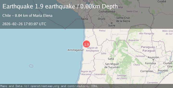 Map of Antofagasta, Chile