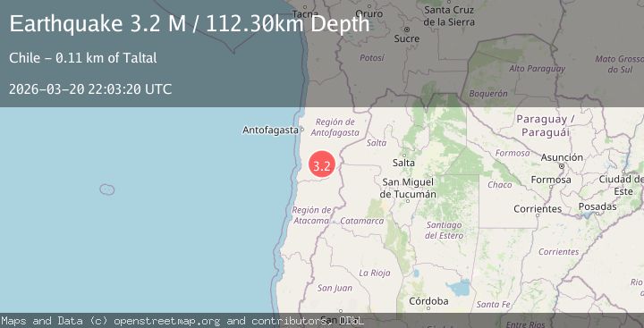 Map of Antofagasta, Chile