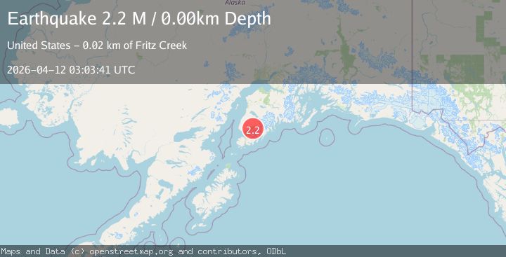Map of Kenai Peninsula, Alaska
