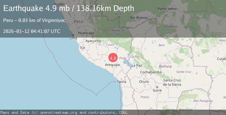 Map of southern Peru