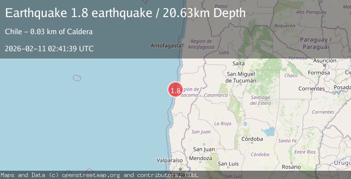 Map of offshore Atacama, Chile