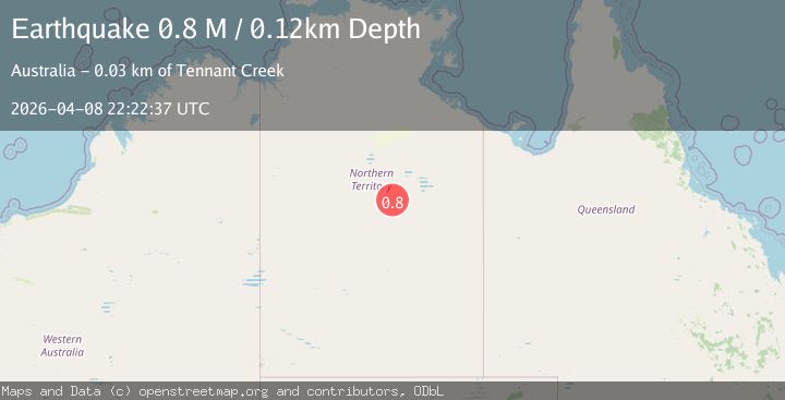 Map of Northern Territory, Australia
