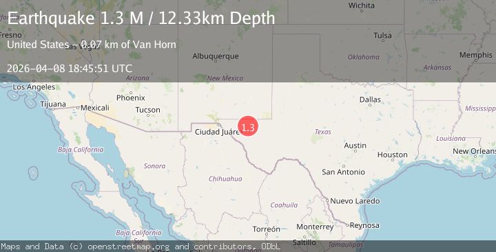 Map of western Texas