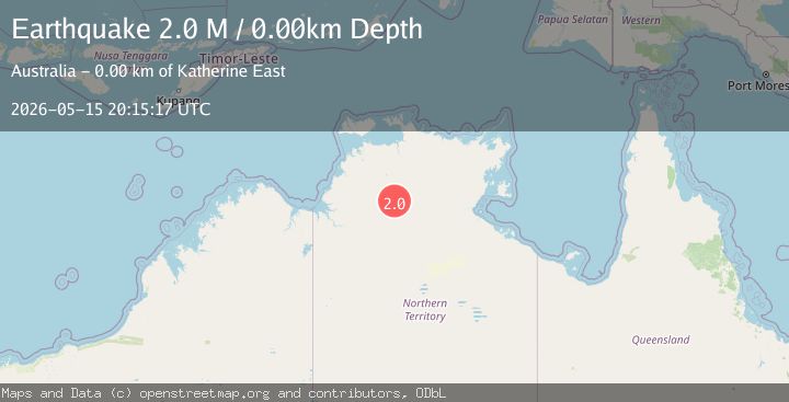 Map of Northern Territory, Australia