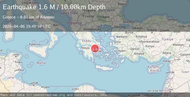Map of Offshore southern Greece
