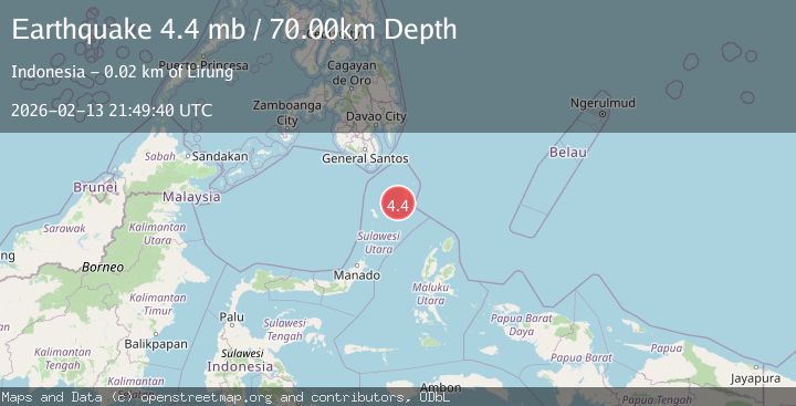 Map of Kepulauan Talaud, Indonesia