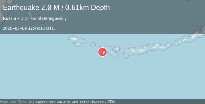 Map of Rat Islands, Aleutian Islands, Alaska
