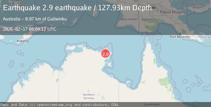 Map of Northern Territory, Australia