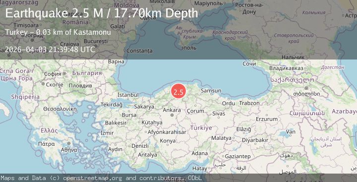 Map of Black Sea Region, Turkey