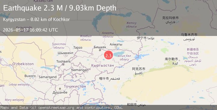 Map of Kyrgyzstan