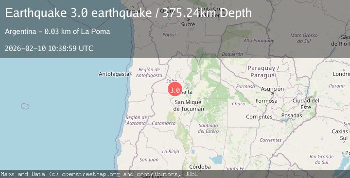 Map of Salta, Argentina